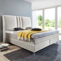 Boxspringbett - Aufbau mit Federkern-Box, Matratze und Topper