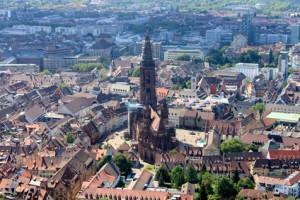 Stadtansicht von Freiburg - In Freiburg wohnen und leben