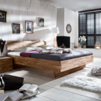 Besondere Optik und hochstabil: Holz Betten in Parkettverleimung