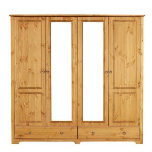 Kleiderschrank aus Holz - klassisches Material im Möbelbau