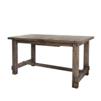 Massiver Holz Esstisch aus Kiefer im Industrial Loft Style.