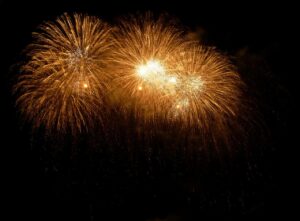 Feuerwerk bei der Silvesterparty