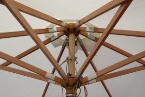 Aus welchen Materialien werden Sonnenschirme gefertigt?