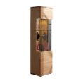 Hochwertige Vitrine für das Wohnzimmer aus Massivholz und Glas.