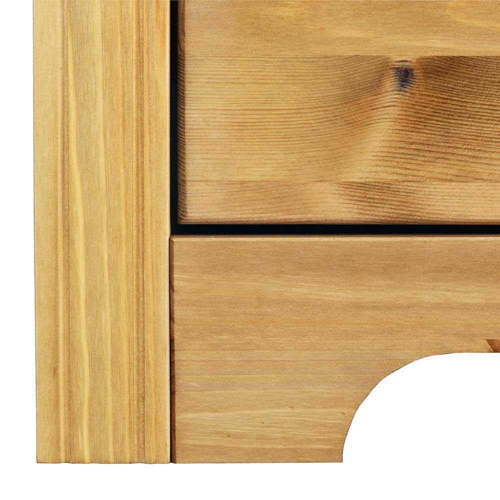 152x68x38 Holzkommode mit 3 breiten Schubladen - Imressa