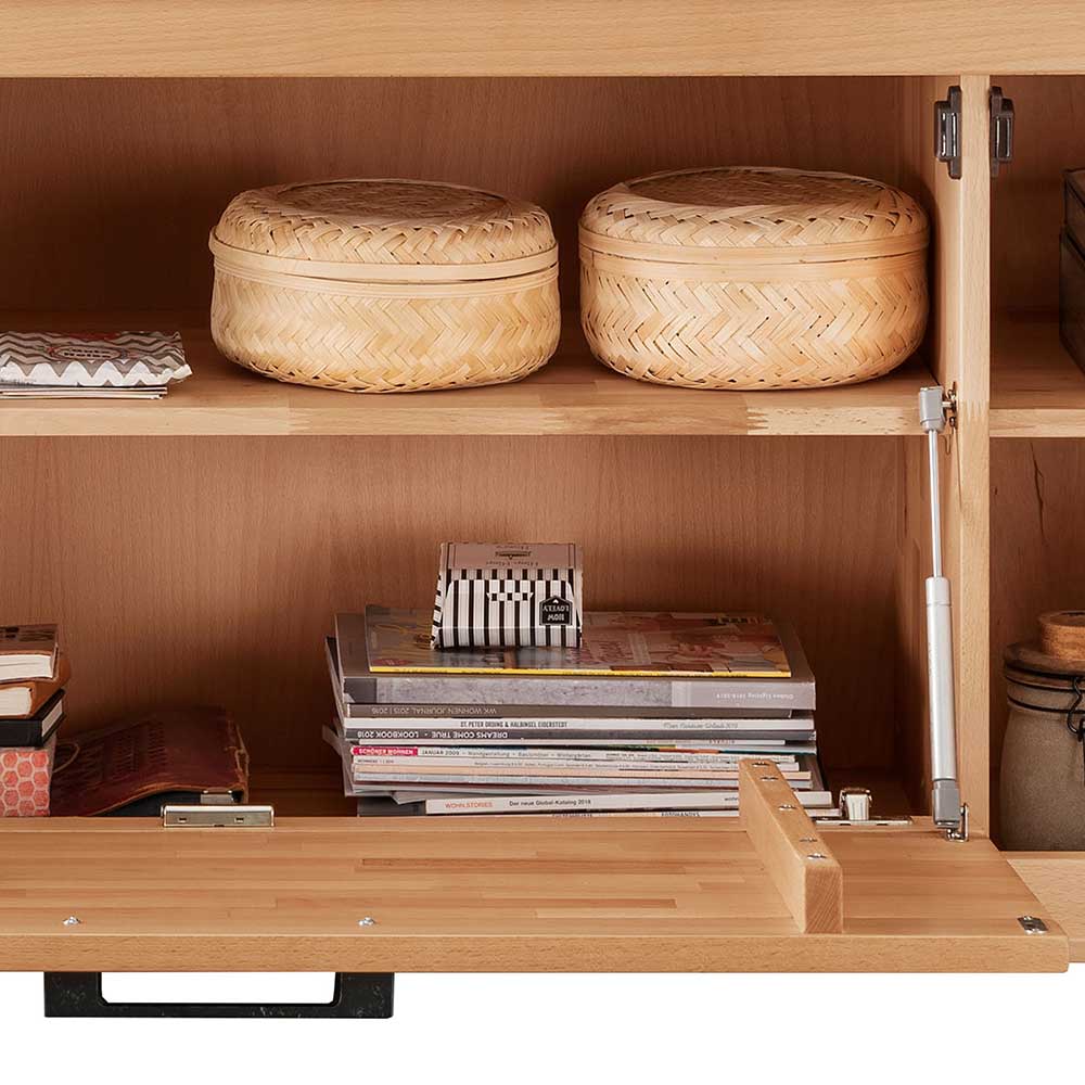 Unterschrank für den Fernseher aus Kernbuche - Sarosca
