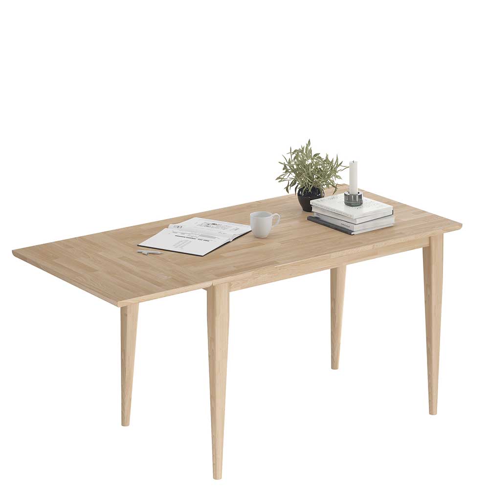 Skandi Chic Klappen Tisch aus Eiche Bianco - Serina
