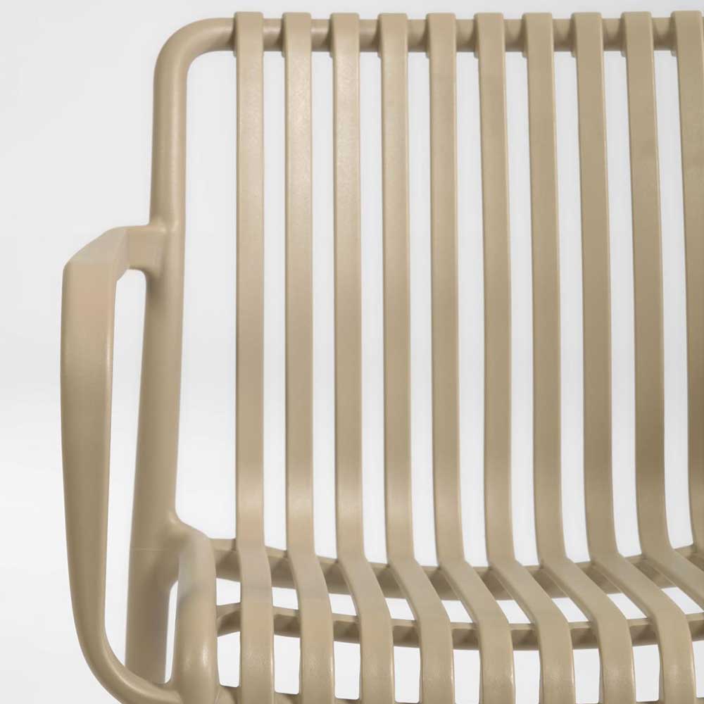 Moderne Outdoorstühle in Beige - Rica (4er Set)