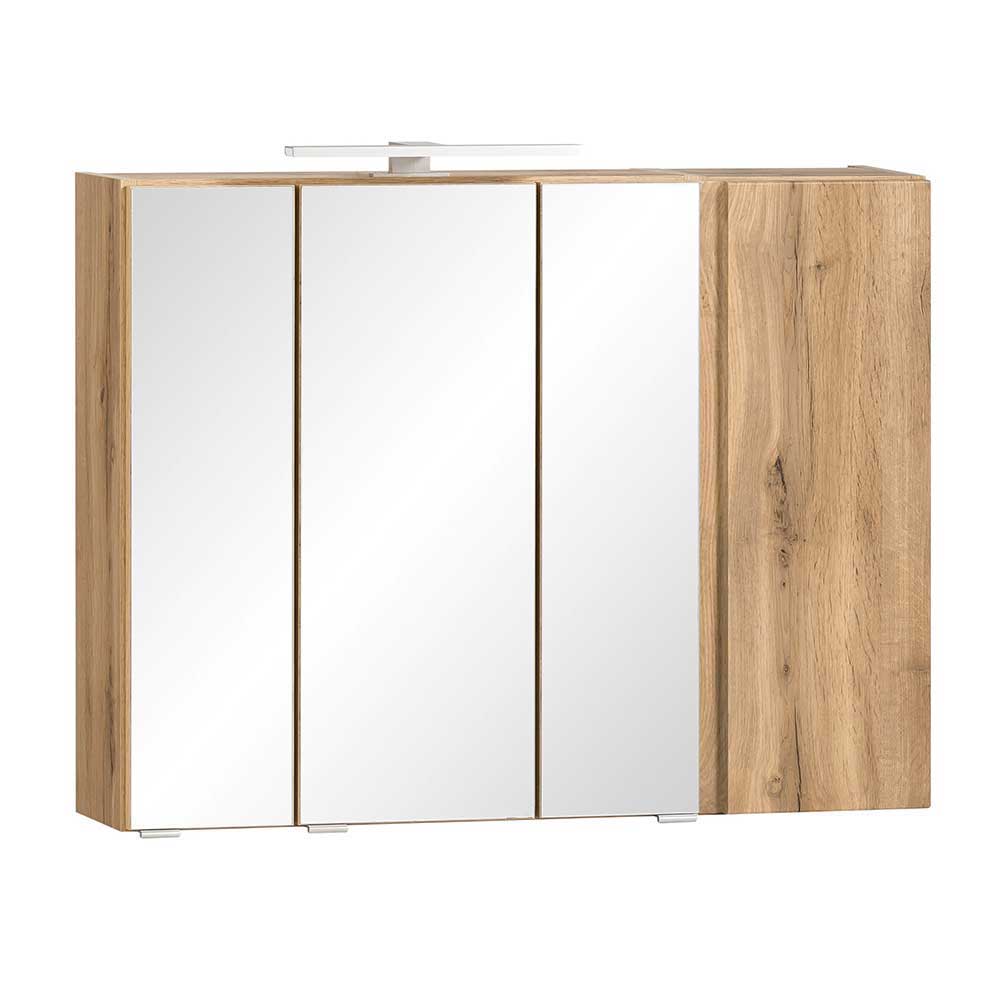 Spiegelschrank 4-türig & Unterbeckenschrank - Mia (zweiteilig)