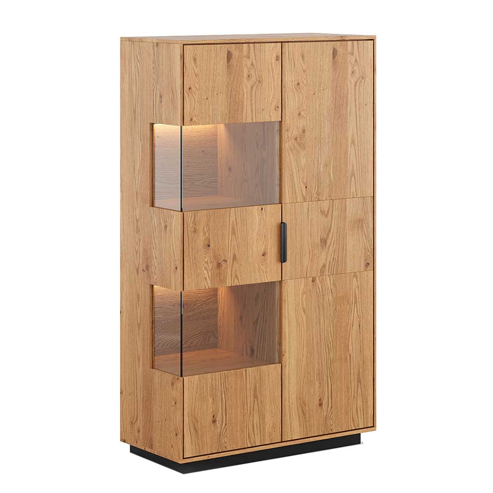 Eichenholz Highboard Vitrine modern - Judita