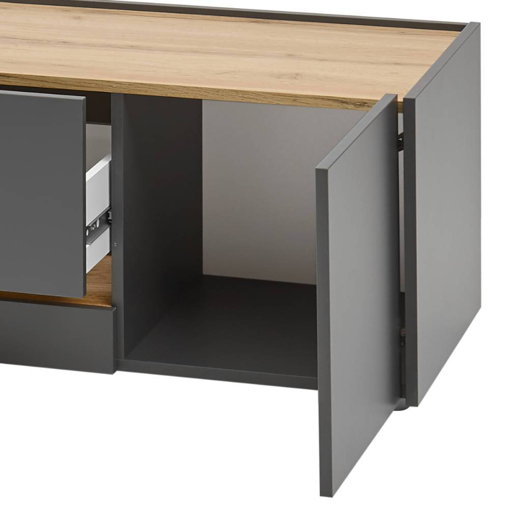 TV Lowboard mit Griffmulden - Ahilav