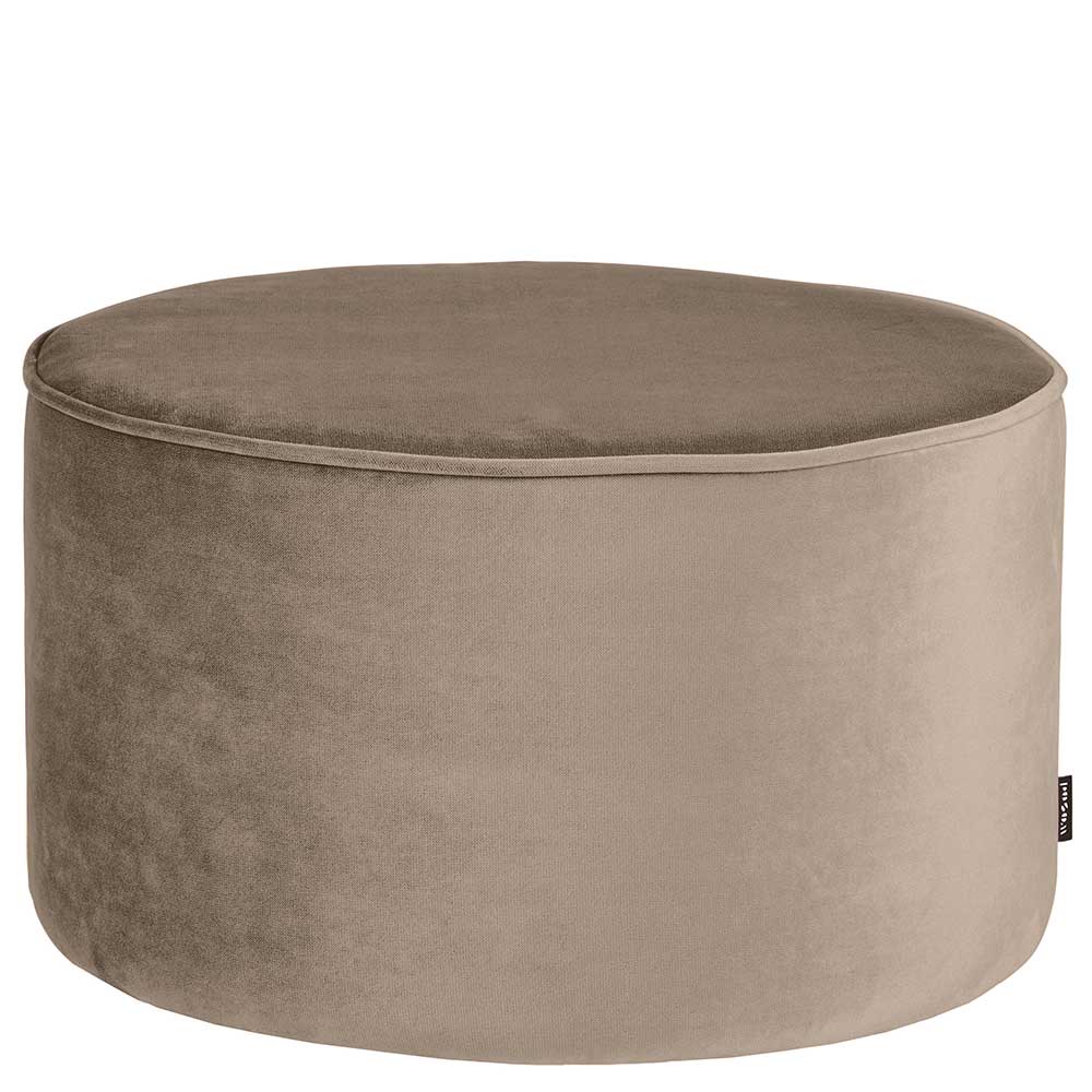 Samt Polsterhocker im Zylinder Design - Griffina