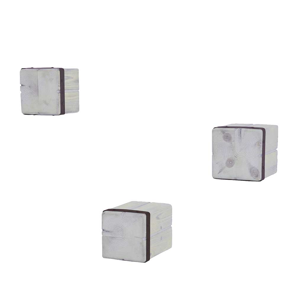 Industrial Design Wandregale 14x14x20 - Curtus (dreiteilig)