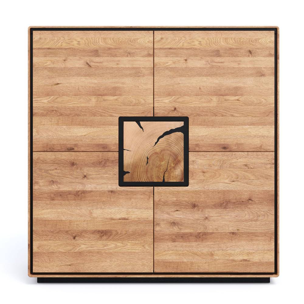 Wohnzimmer Schrank mit Hirnholz Applikation - Shipper