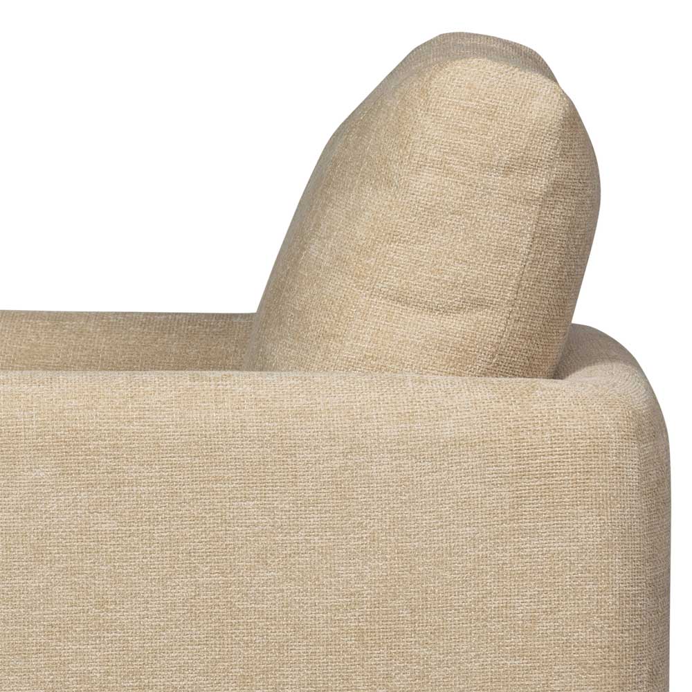 Wohnzimmer Drehsessel in Beige Chenille - Enzyla