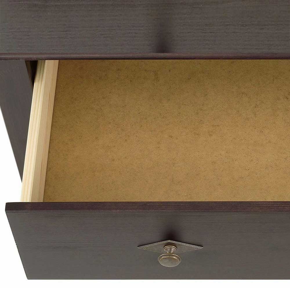 Kiefernholz Couchtisch in Wenge lackiert - Boju
