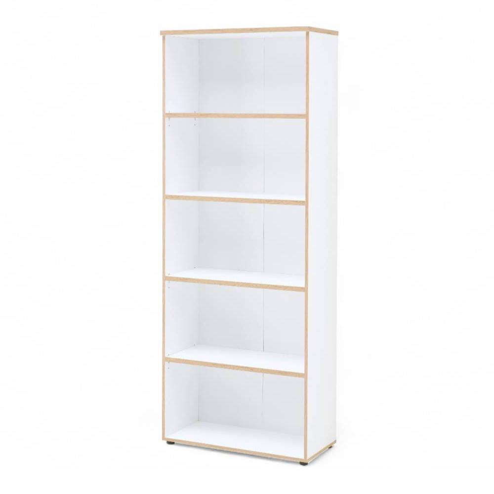 75cm breites Aktenordnerregal in Weiß - Anesto