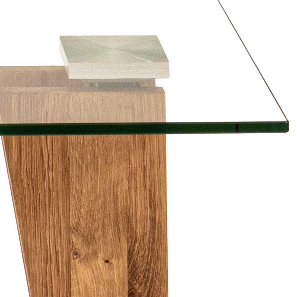 47x44 Glas Beistelltisch höhenverstellbar - Acerenzus