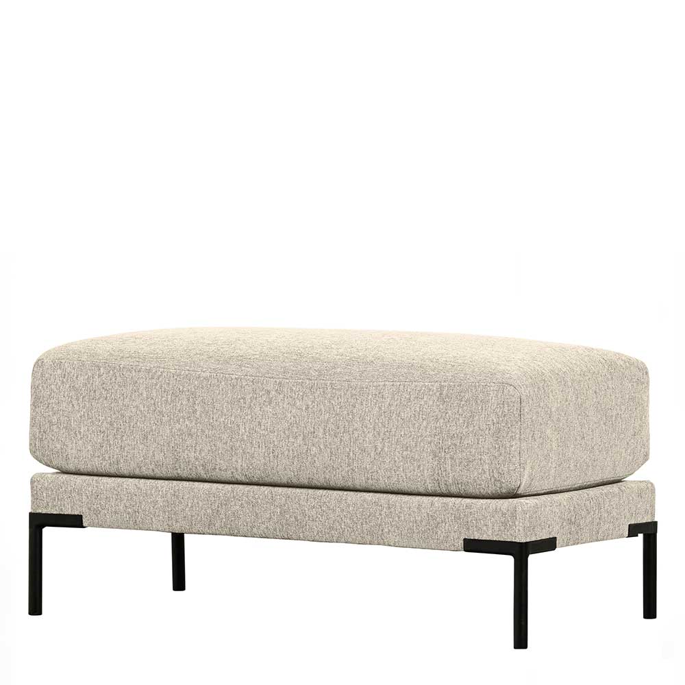 50x44x100 Hocker aus Webstoff in Beige - Guerrero