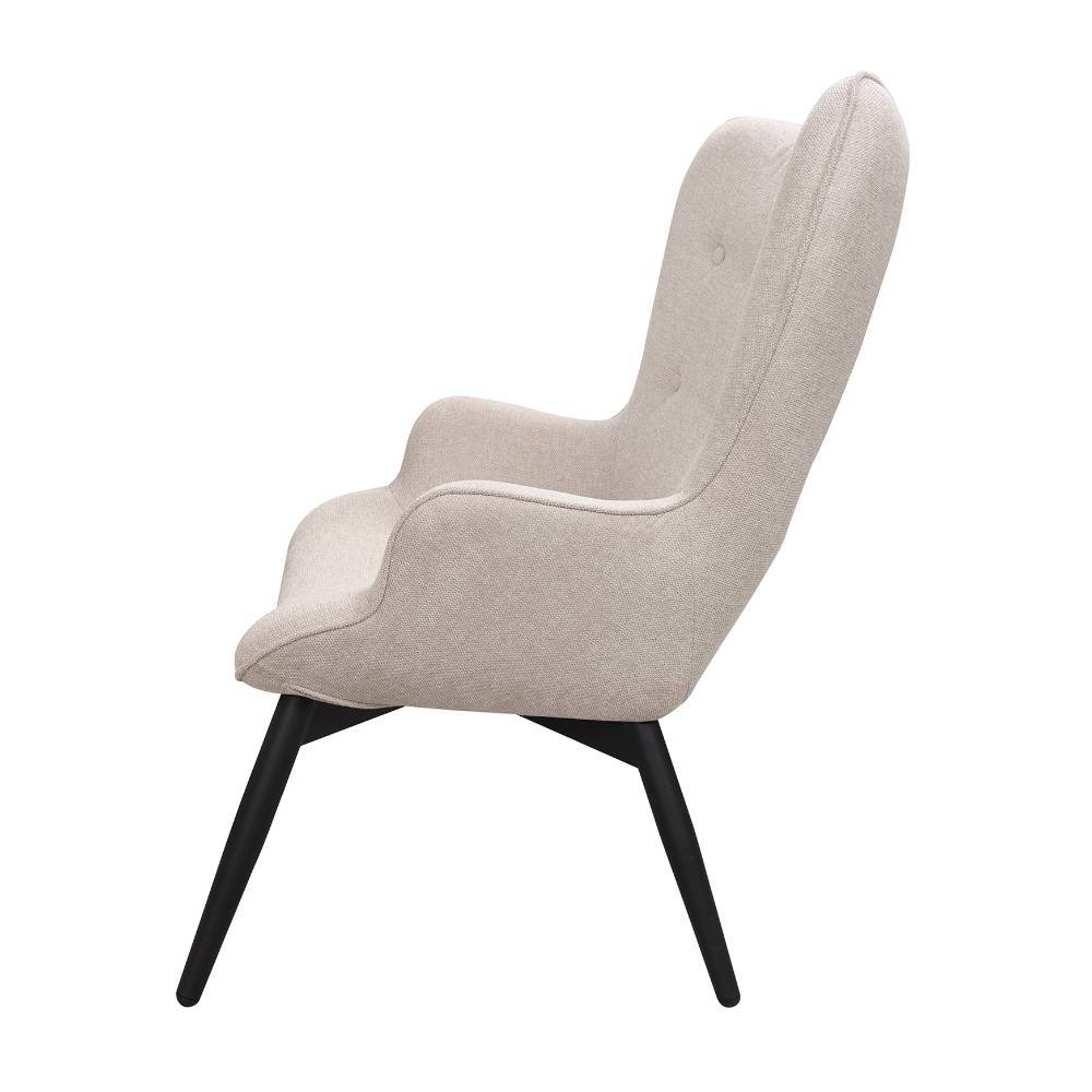 Scandi Chic Sessel in Beige Strukturstoff - Lardias