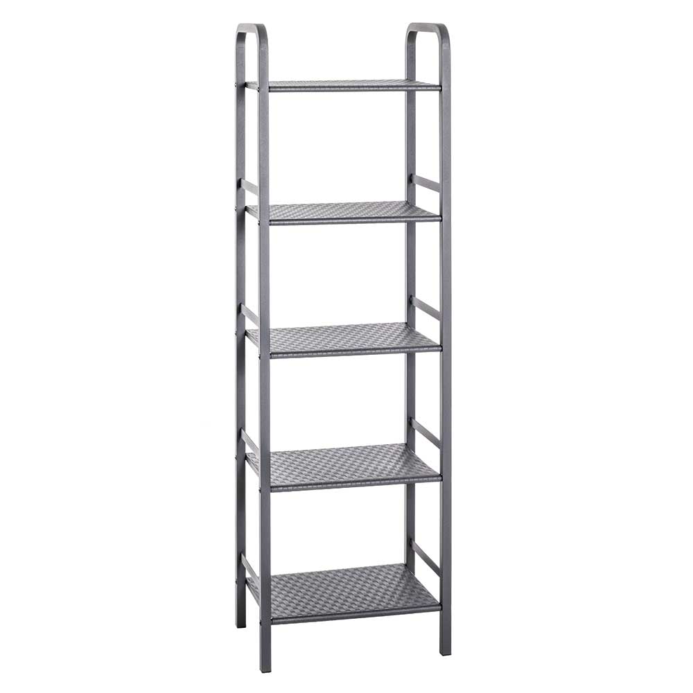 40x137x28 Stahlregal in Grau pulverbeschichtet - Nadiola