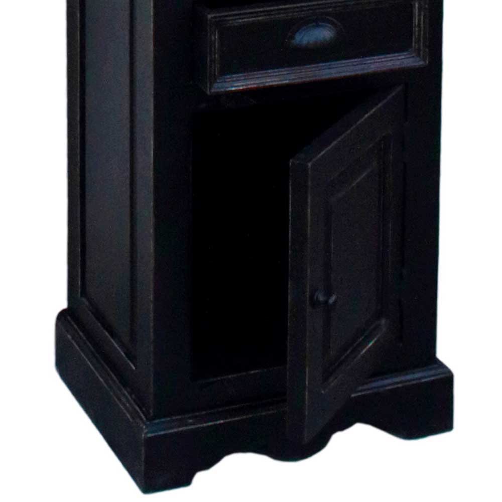 Kolonialstil Badmöbel in Schwarz - Sentiments (fünfteilig)