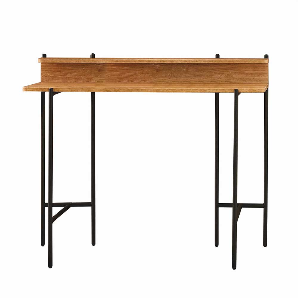 Design Schreibtisch in Akazie Optik & Schwarz - Charme