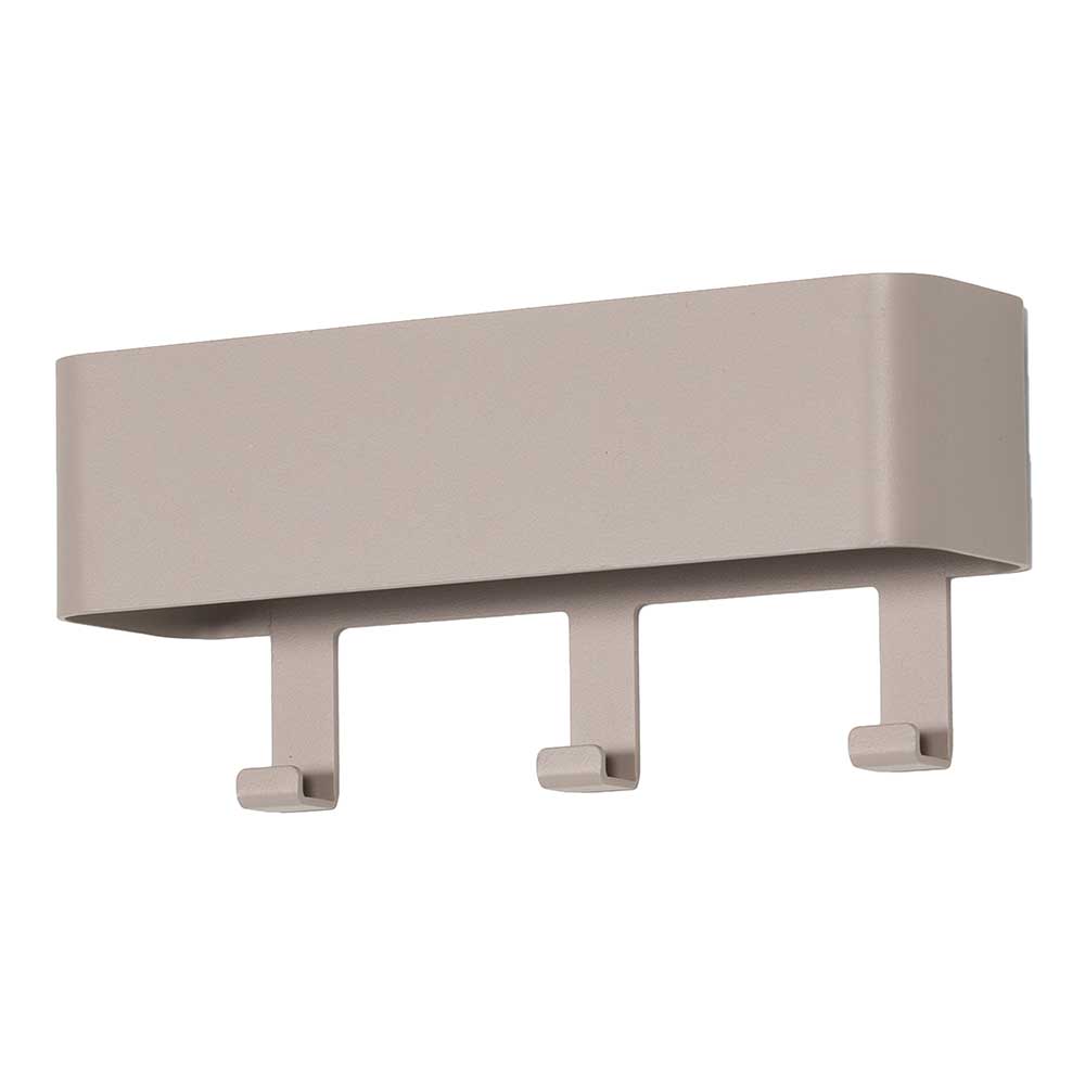 3 Haken Wandgarderobe in Taupe - Rouge