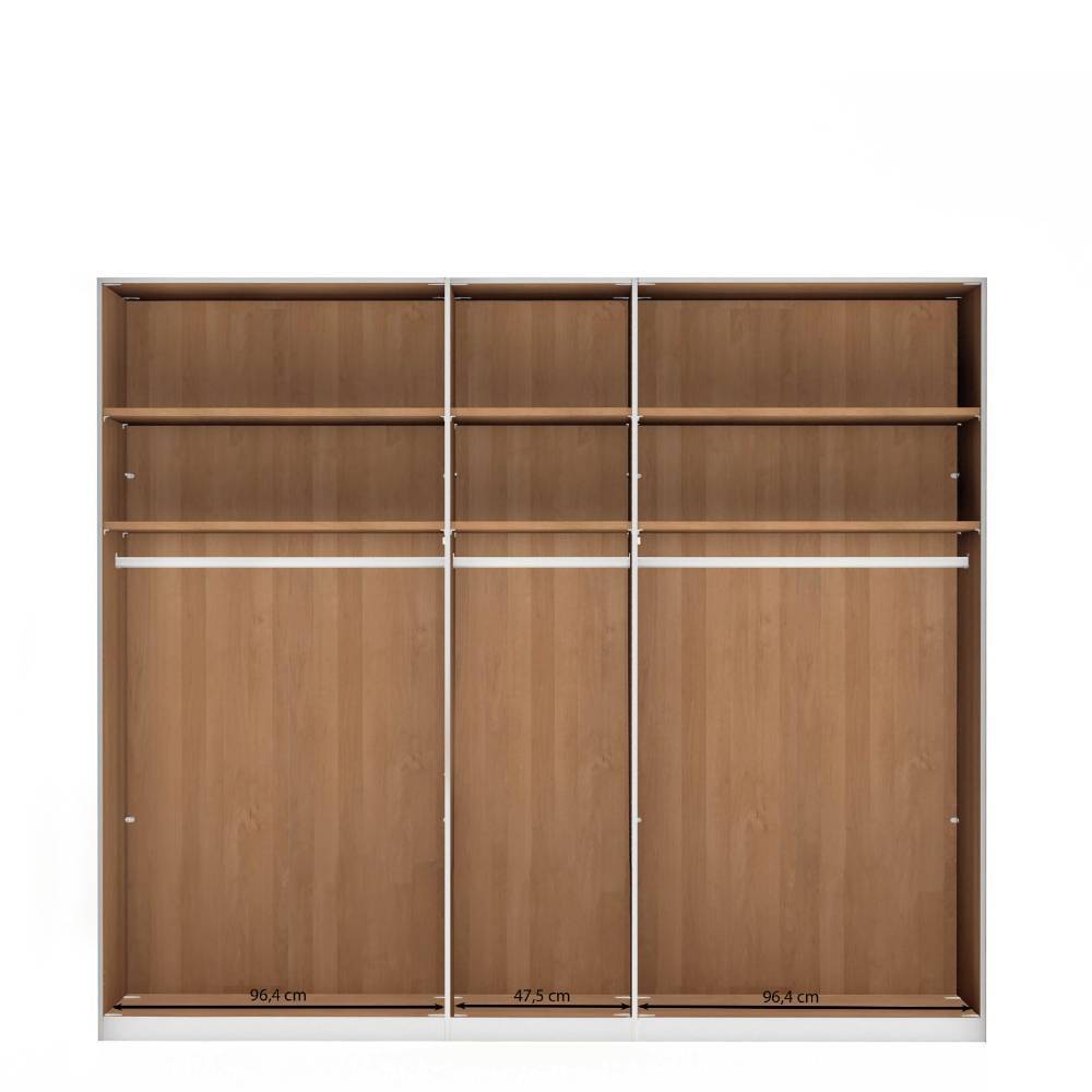 Erlefarbener Kleiderschrank 246x216x58 cm - Murray