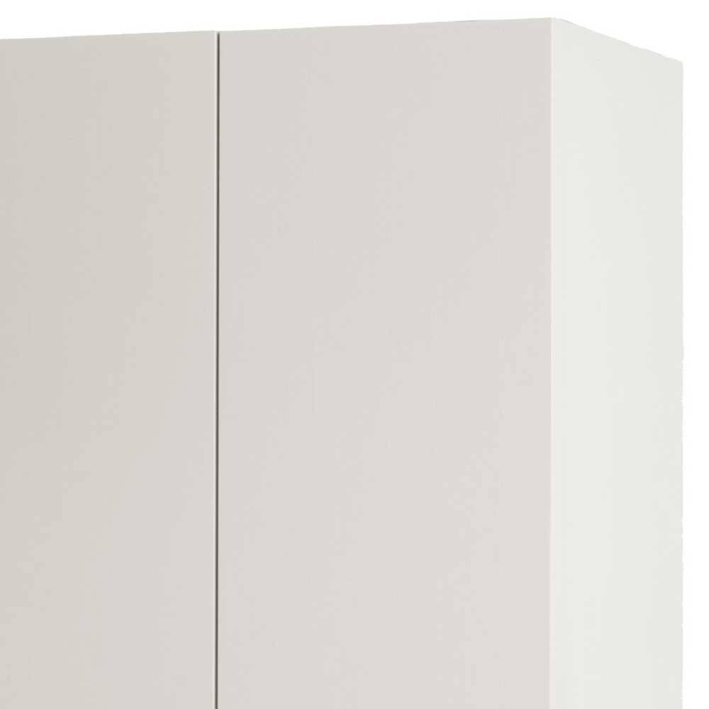 Kombi-Kleiderschrank in Hellgrau - Anela