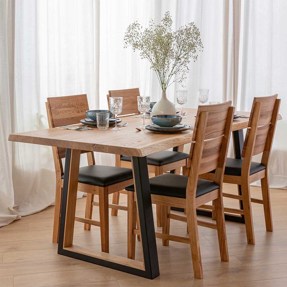 Design Esstisch mit Naturkanten - Ostora