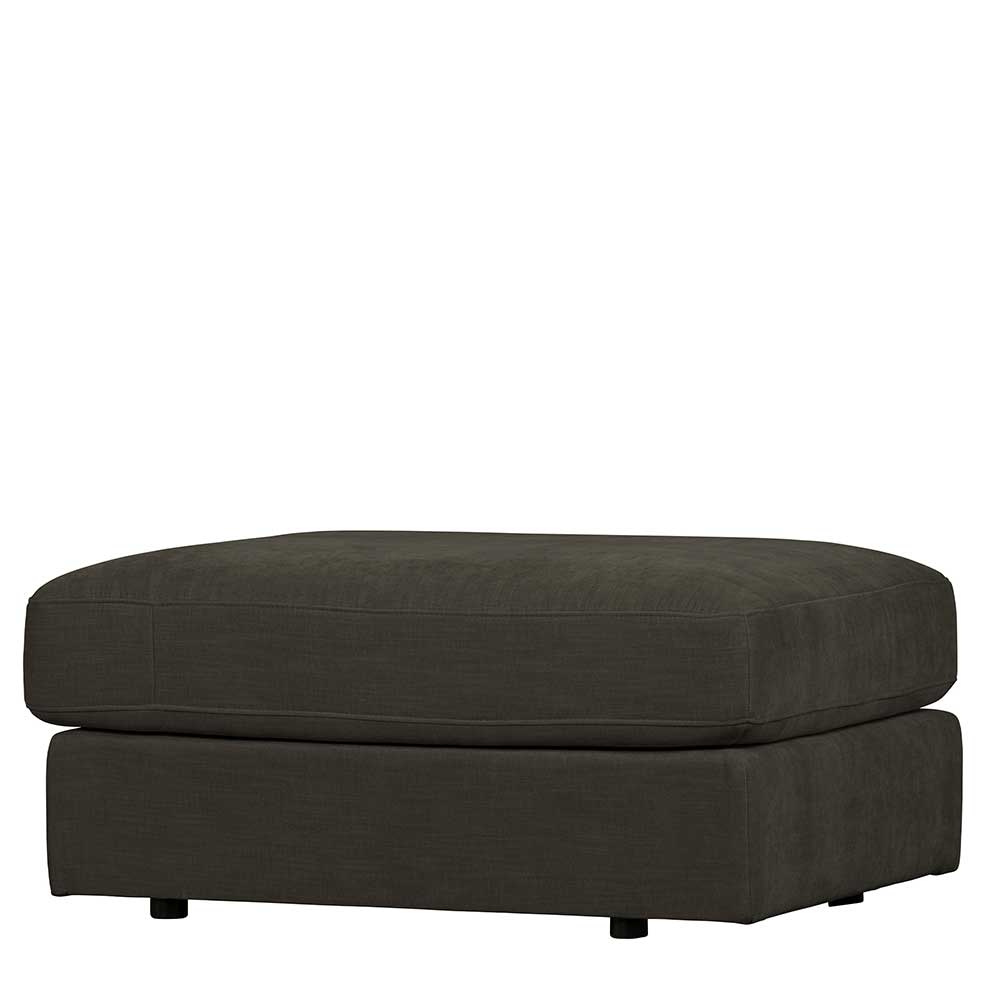 98x90 cm Wohnzimmer Hocker in Anthrazit Stoffbezug - Vinkoja
