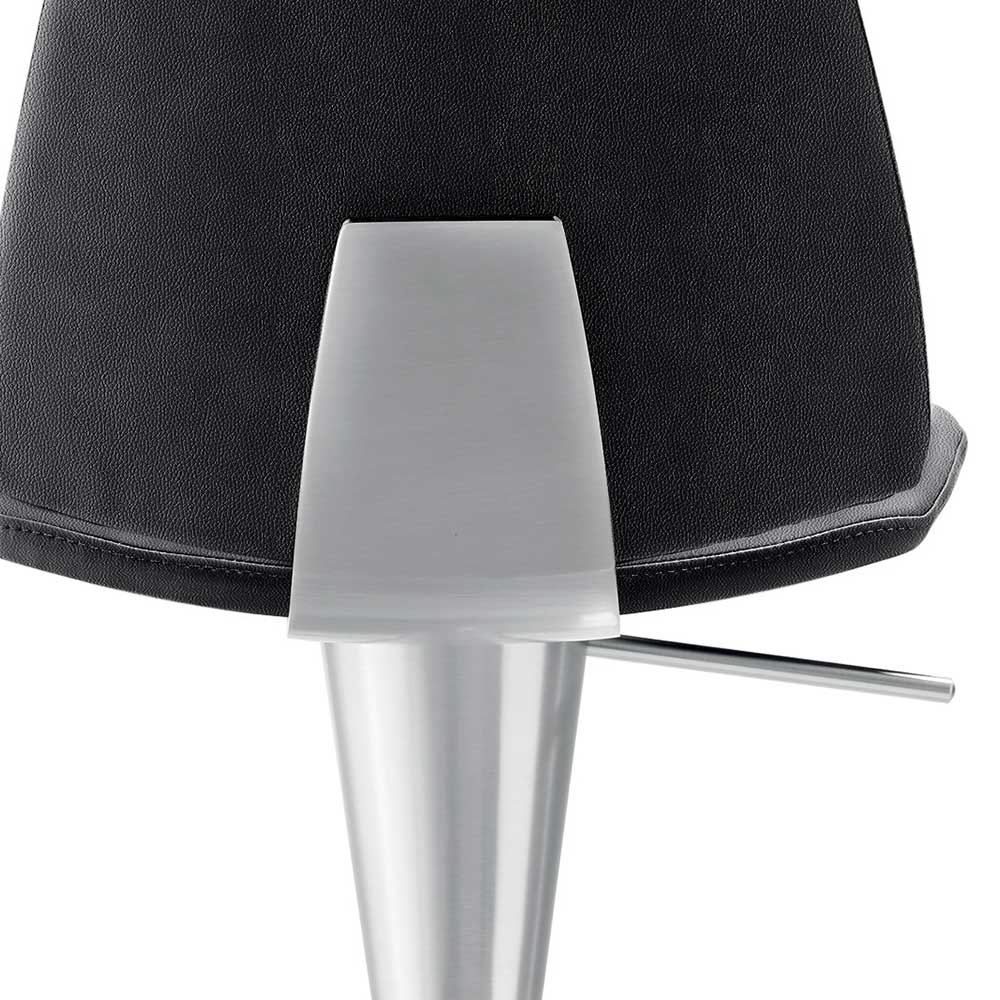 Designer Barhocker mit Lehne in Anthrazit - Huesca