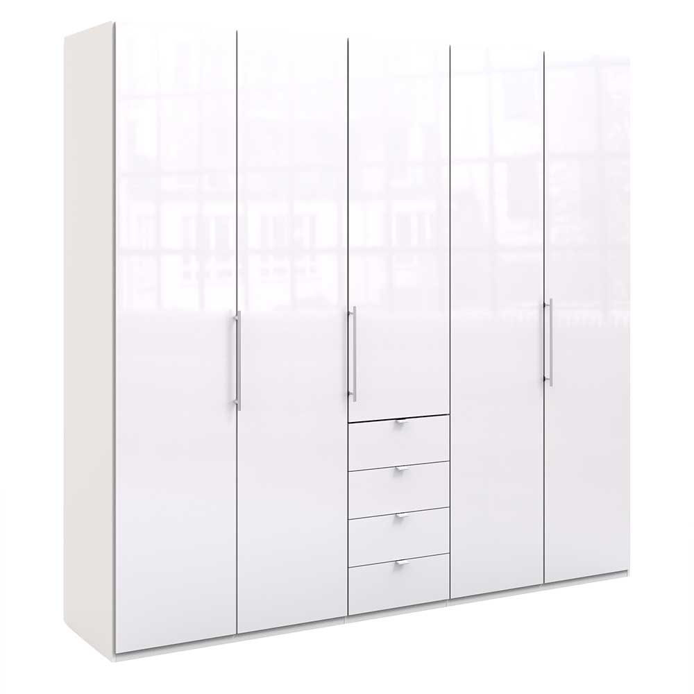 Schlafzimmer-Schrank in Weiß Glasfront - Dolienca