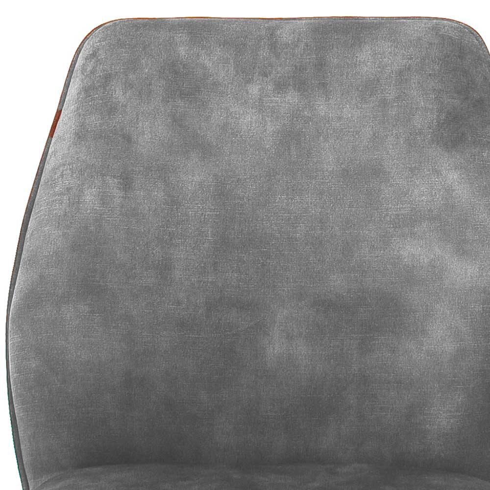 Esszimmer Drehstühle in Grau - Binia (2er Set)