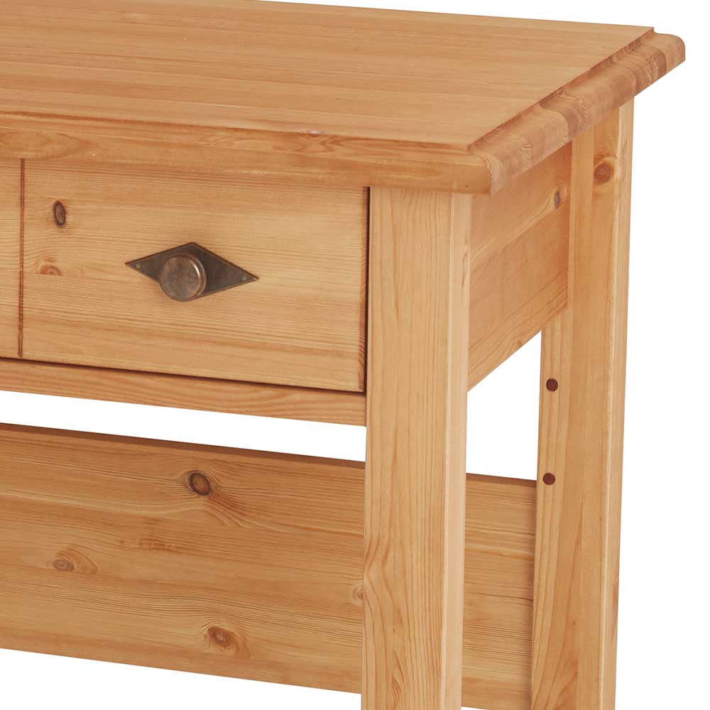 Kiefernholz Schreibtisch kompakt 102x53 cm - Piatra