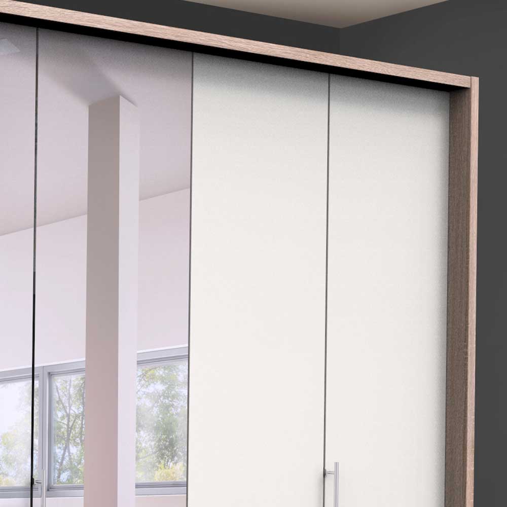 Gleittüren-Schlafzimmerschrank mit Spiegel - Vaclyn
