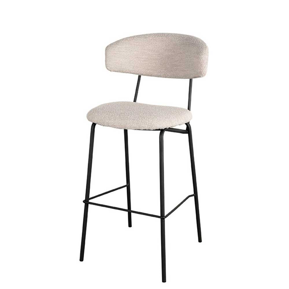 Boucle Barstuhl mit 78 cm Sitzhöhe - Bomayano (2er Set)