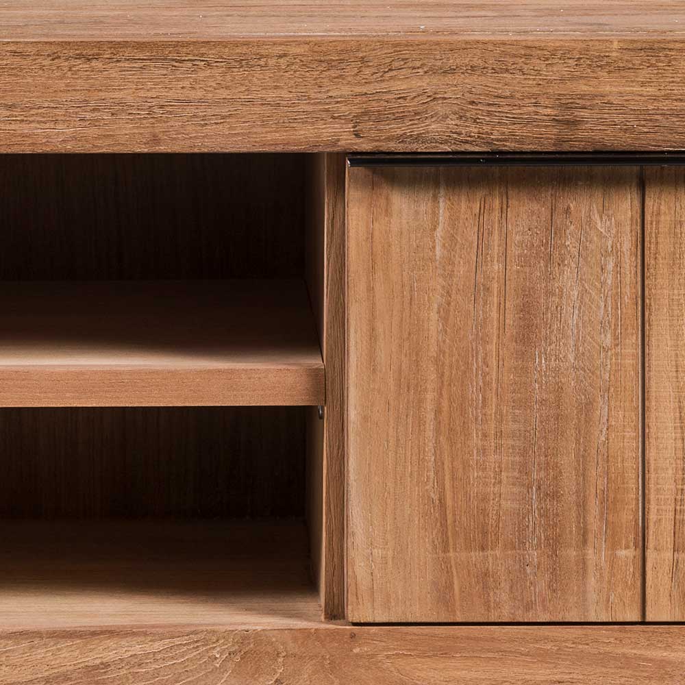 Teak Couchtisch auf Sockelgestell - Myons