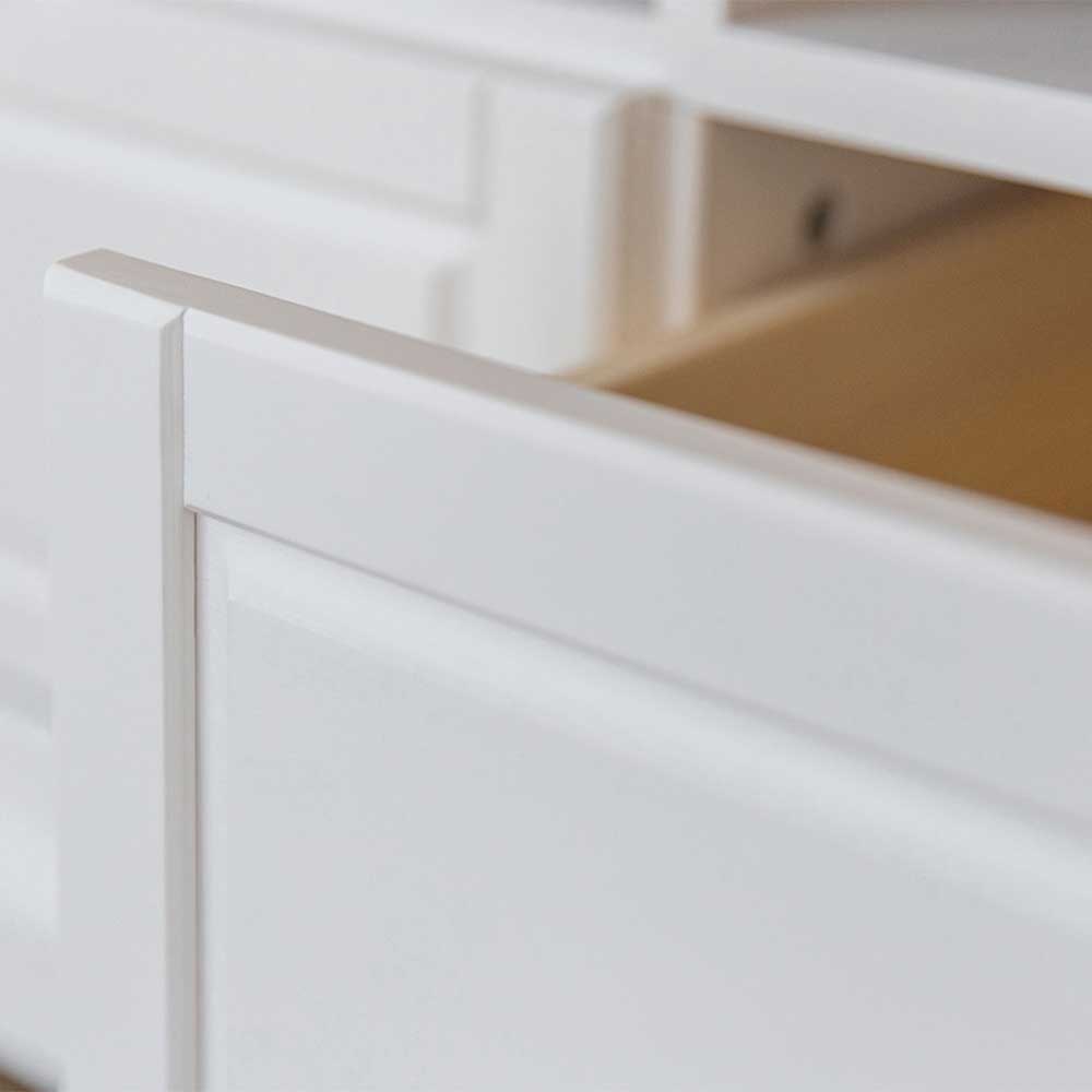 Landhaus Sideboard in Weiß & Natur Kiefer - Saluts