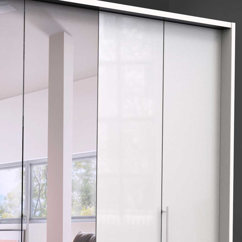 Kleiderschrank mit Gleittüren in Weiß - Dolienca