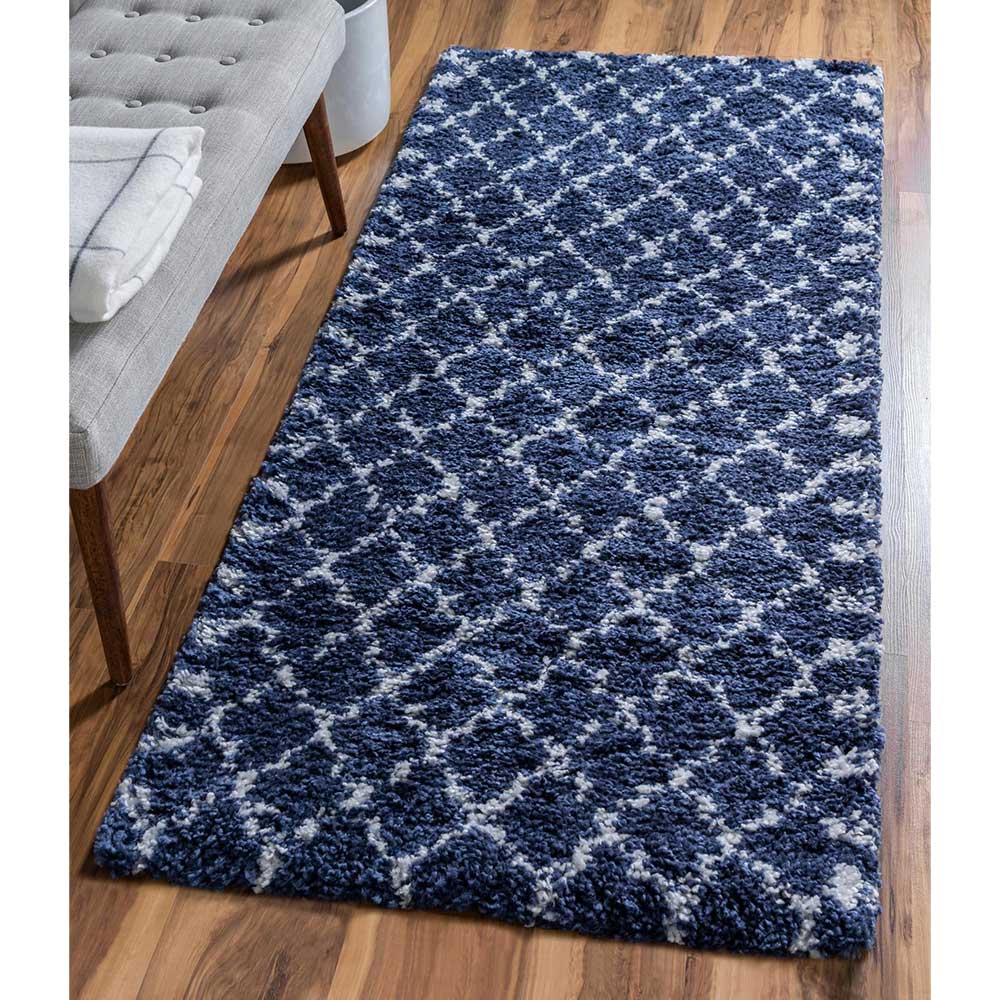 Läufer Teppich mit Hochflor in fünf Größen - Prima
