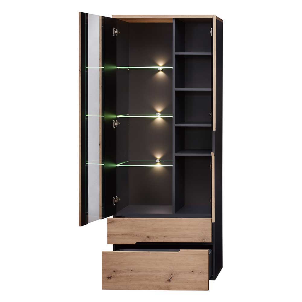 Wohnzimmer TV Anbauwand in Wildeiche - Kuetra (dreiteilig)