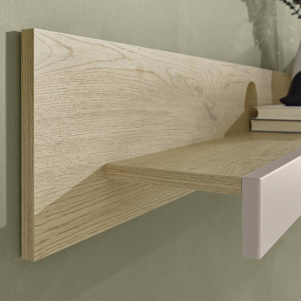 150 cm breites Wandboard in Beigegrau - Raisa