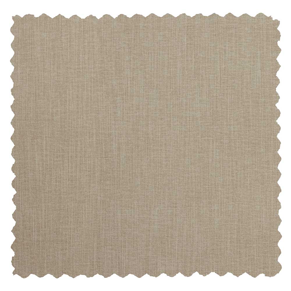 Polsterhocker in Beige Webstoff - 98x44x90 cm - Barocara