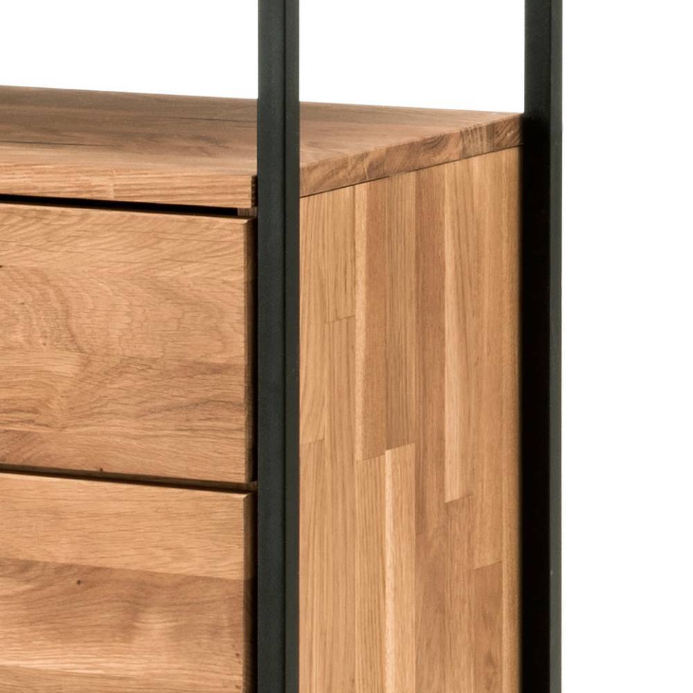 Industrial Highboard aus Wildeiche und Stahl - Ingbo