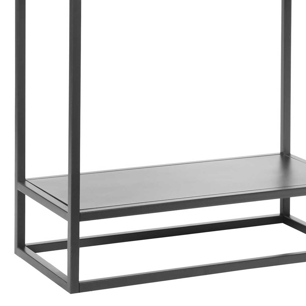 Industrial Metallvitrine in Schwarz lackiert - Endja