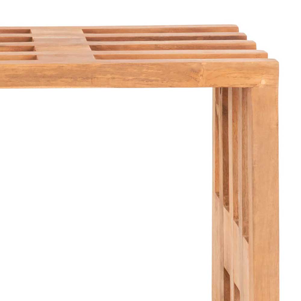 90x49x30 cm Design Sitzbank aus Teak Massivholz - Lakosion