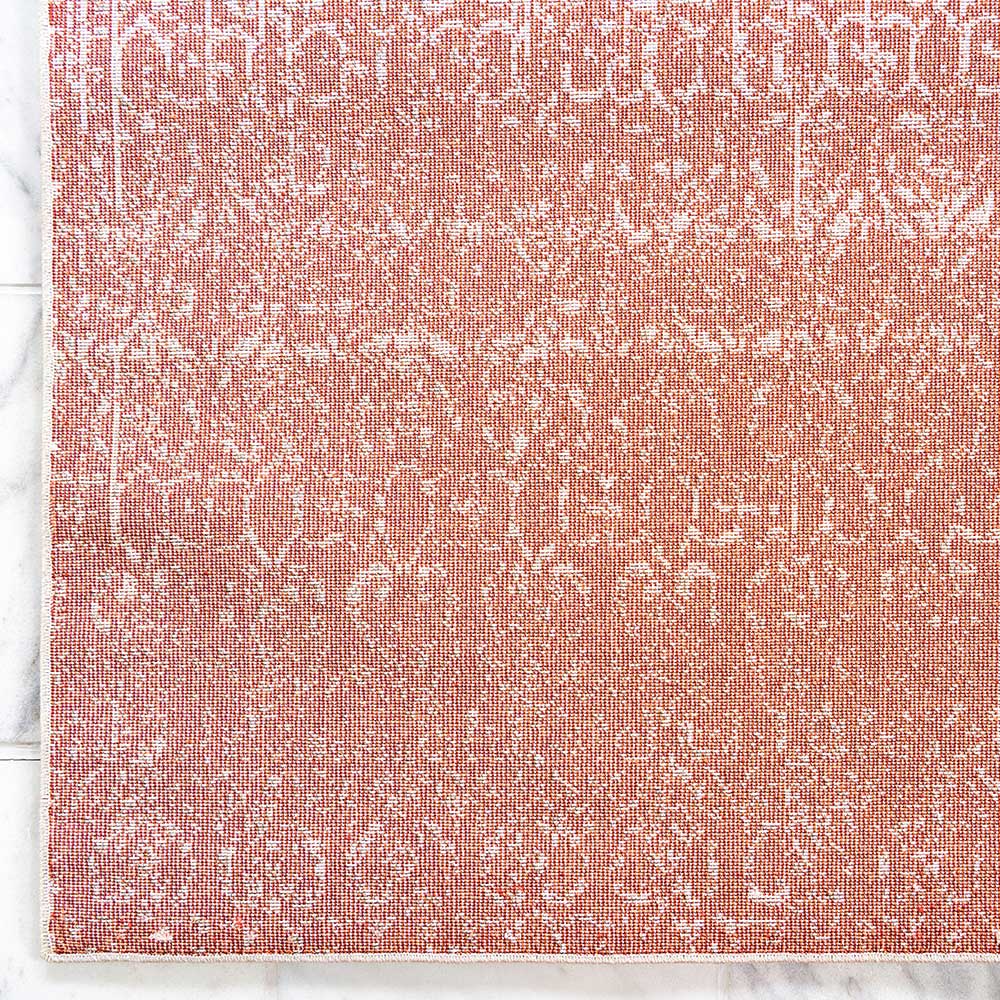 Teppich in Terracotta & Creme gemustert - Maximilians