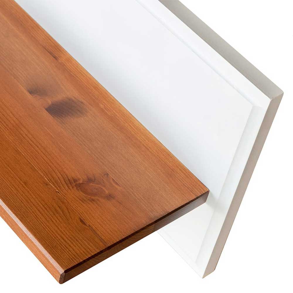 Wandboard in Weiß und Kiefer - Varicano